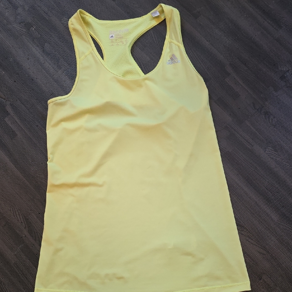 Adidas Women's Bright Yellow Racerback Tank